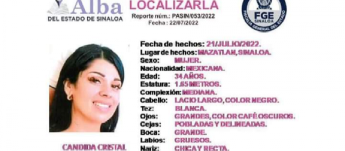 Hallan Cuerpo De La Periodista Cándida Cristal Vázquez En Un Canal De Mazatlán Sinaloa 